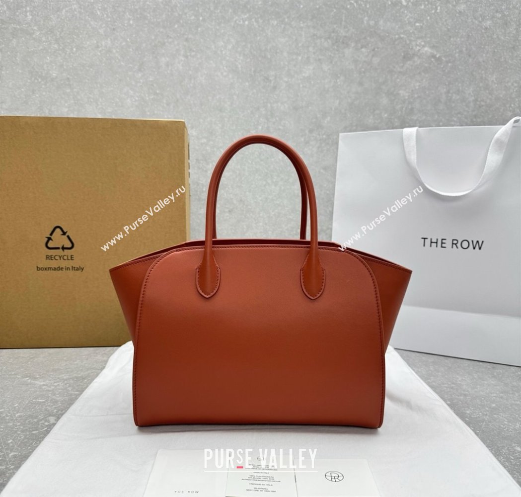 The Row Marlo 12 Bag in Calfskin Leather Red Brown 2025 1895 (ningm-250927007)