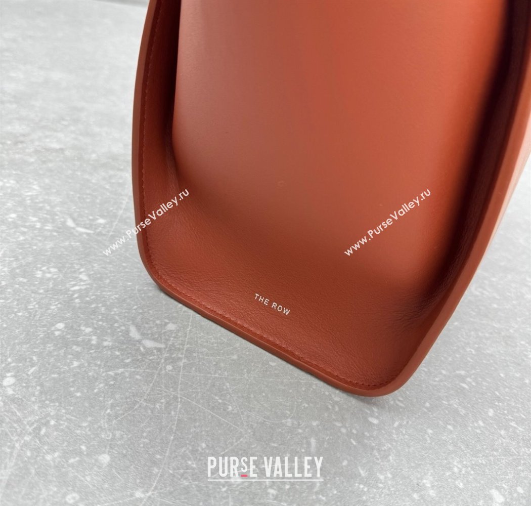 The Row Marlo 12 Bag in Calfskin Leather Red Brown 2025 1895 (ningm-250927007)