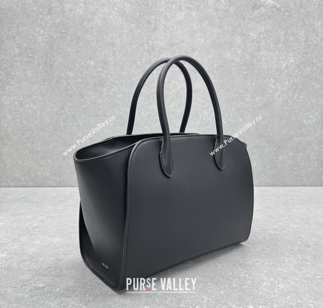The Row Marlo 12 Bag in Calfskin Leather Black 2025 1895 (ningm-250927008)