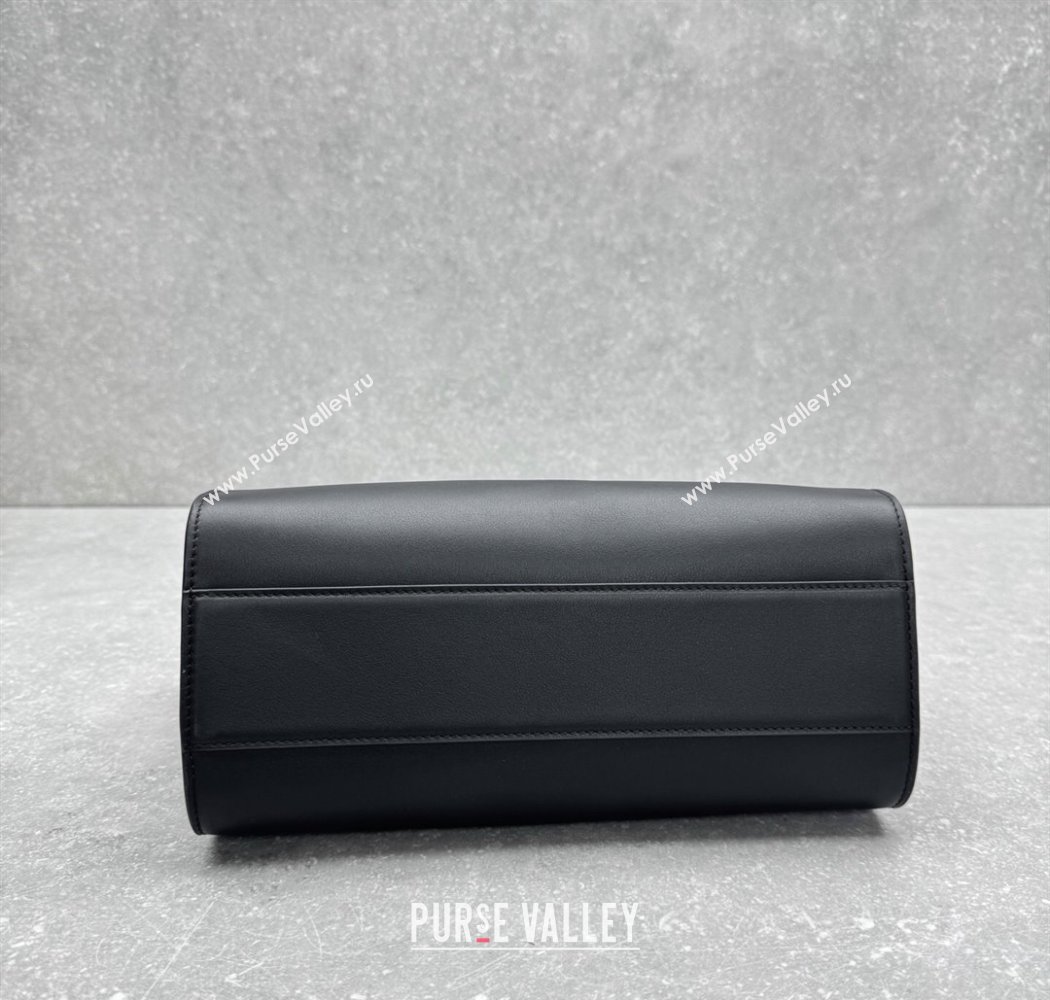 The Row Marlo 12 Bag in Calfskin Leather Black 2025 1895 (ningm-250927008)