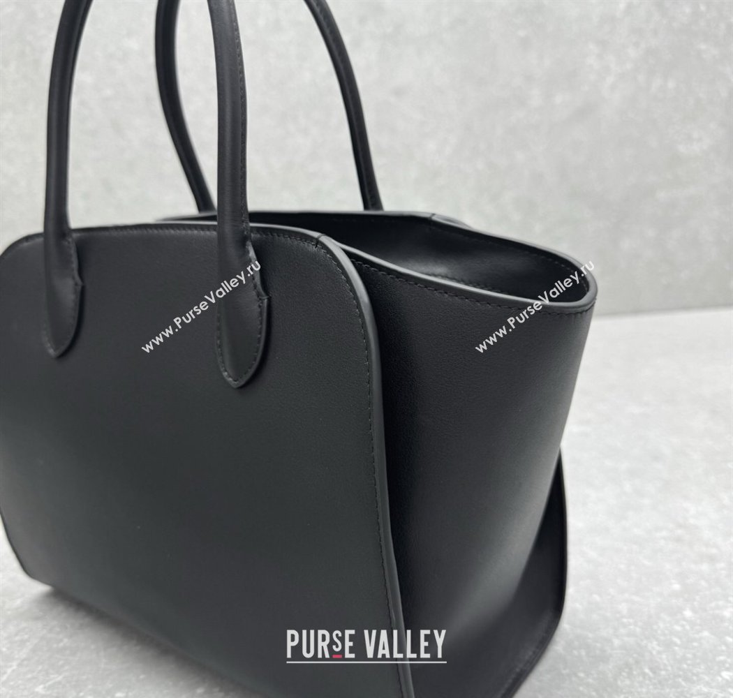 The Row Marlo 12 Bag in Calfskin Leather Black 2025 1895 (ningm-250927008)