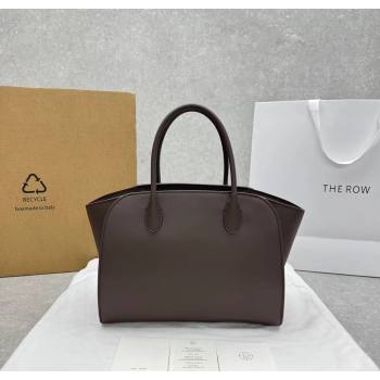 The Row Marlo 12 Bag in Calfskin Leather Coffee Brown 2025 1895 (ningm-250927009)