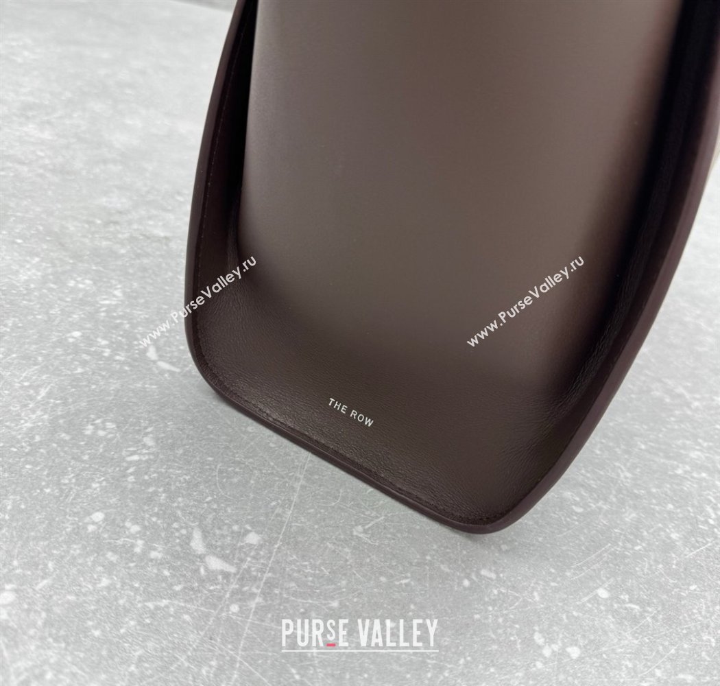 The Row Marlo 12 Bag in Calfskin Leather Coffee Brown 2025 1895 (ningm-250927009)