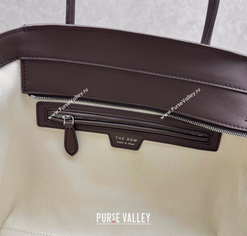 The Row Marlo 12 Bag in Calfskin Leather Coffee Brown 2025 1895 (ningm-250927009)