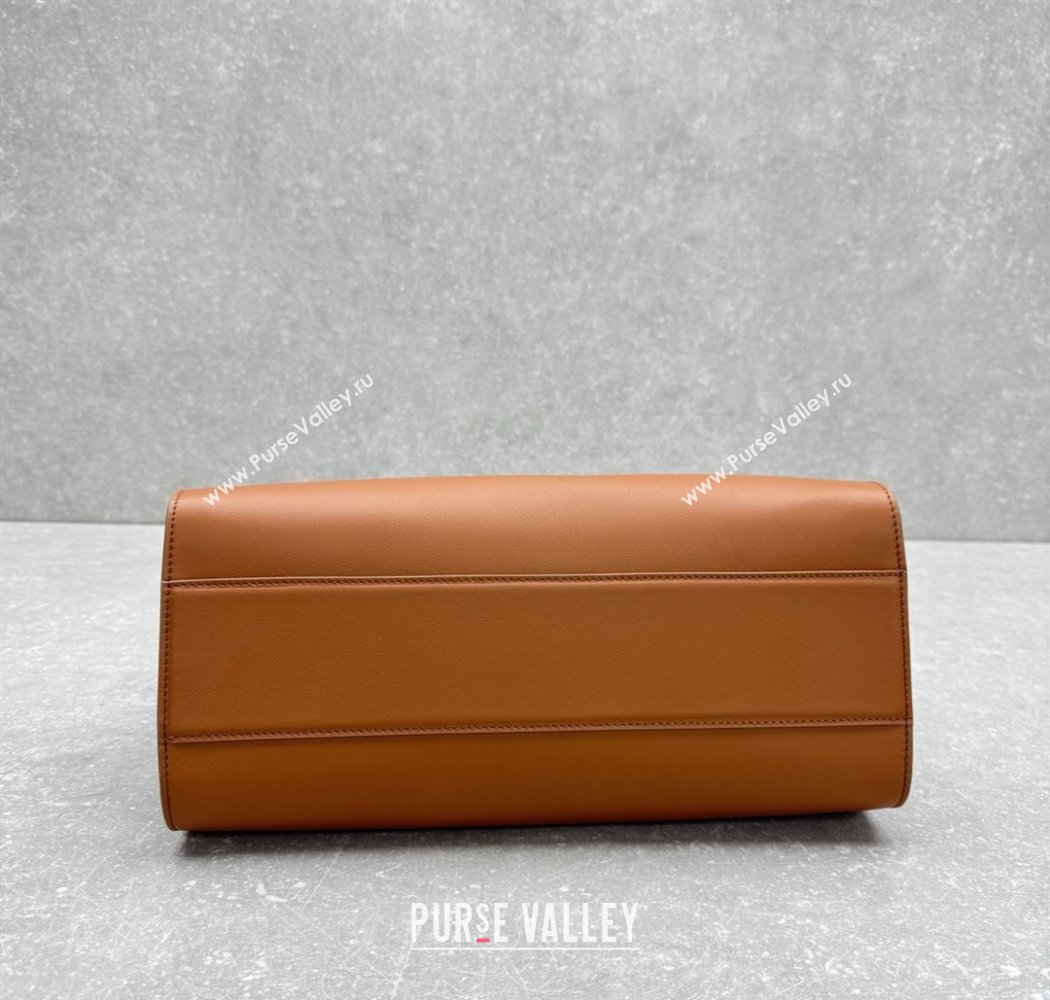 The Row Marlo 14 Bag in Calfskin Leather Light Brown 2025 1895 (ningm-250927011)