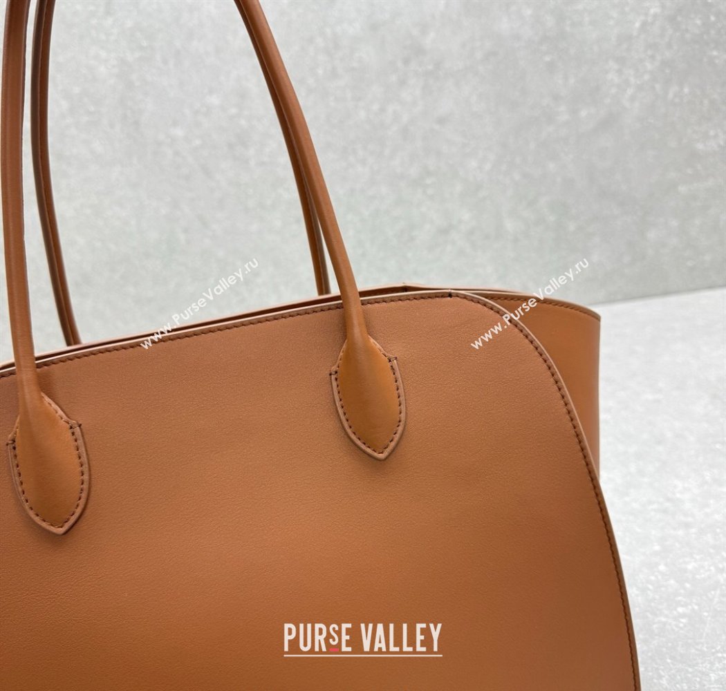 The Row Marlo 14 Bag in Calfskin Leather Light Brown 2025 1895 (ningm-250927011)