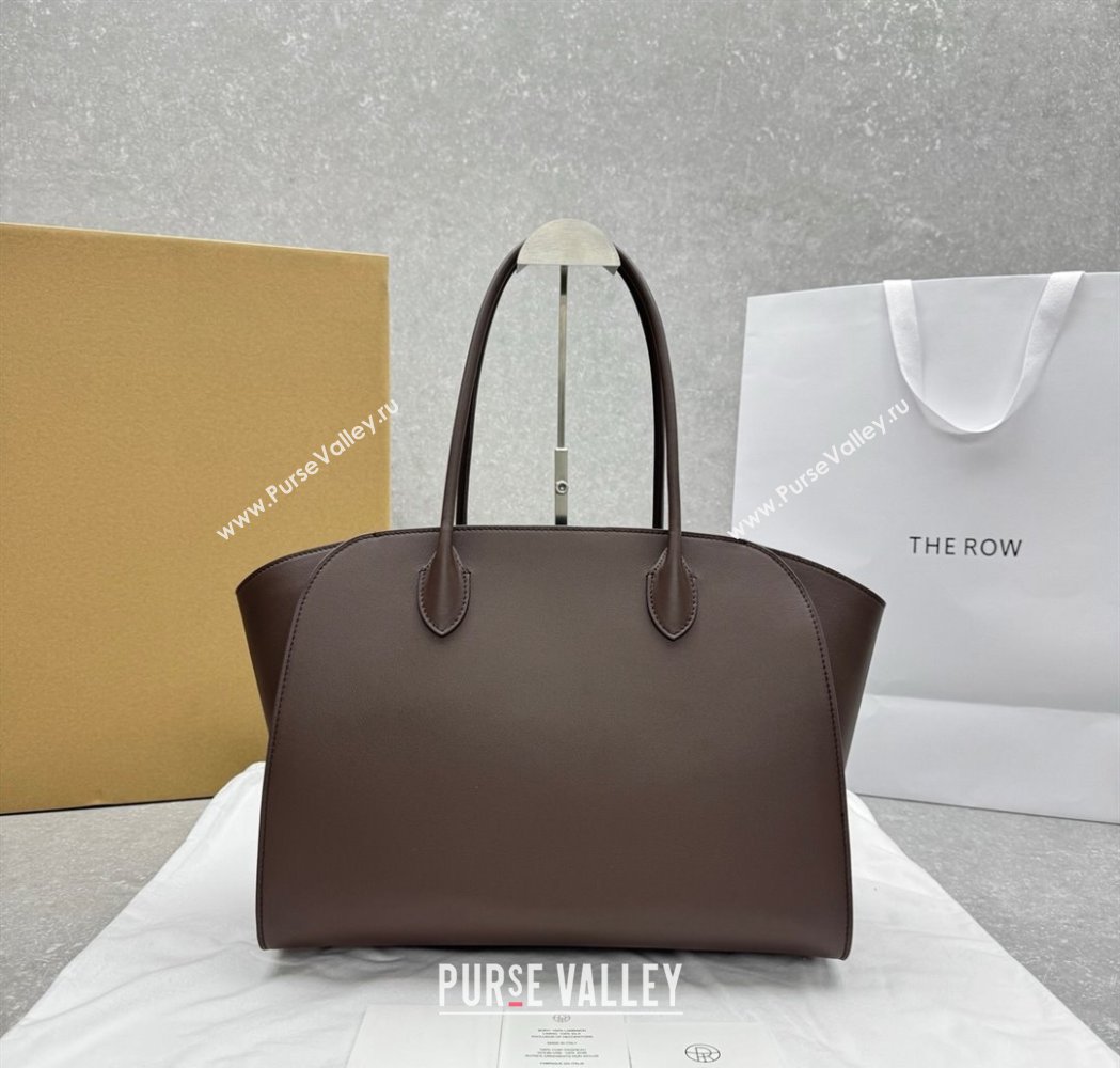 The Row Marlo 14 Bag in Calfskin Leather Coffee Brown 2025 1895 (ningm-250927012)