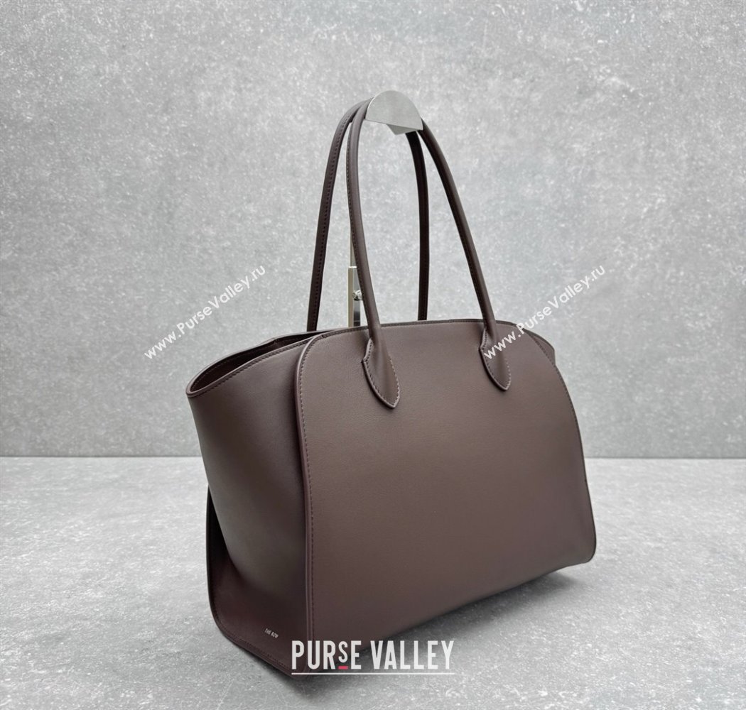 The Row Marlo 14 Bag in Calfskin Leather Coffee Brown 2025 1895 (ningm-250927012)