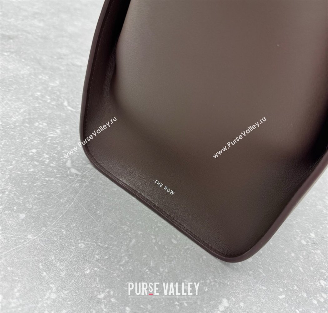 The Row Marlo 14 Bag in Calfskin Leather Coffee Brown 2025 1895 (ningm-250927012)