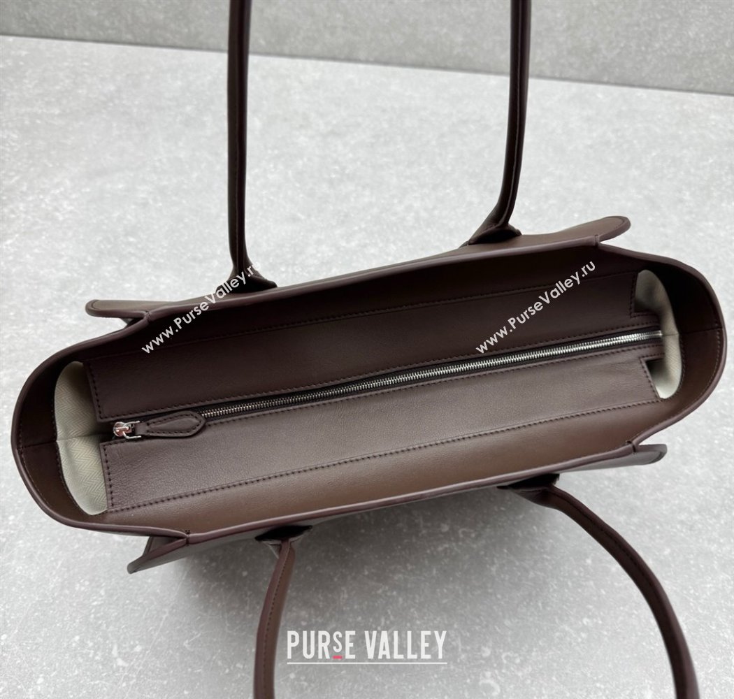 The Row Marlo 14 Bag in Calfskin Leather Coffee Brown 2025 1895 (ningm-250927012)