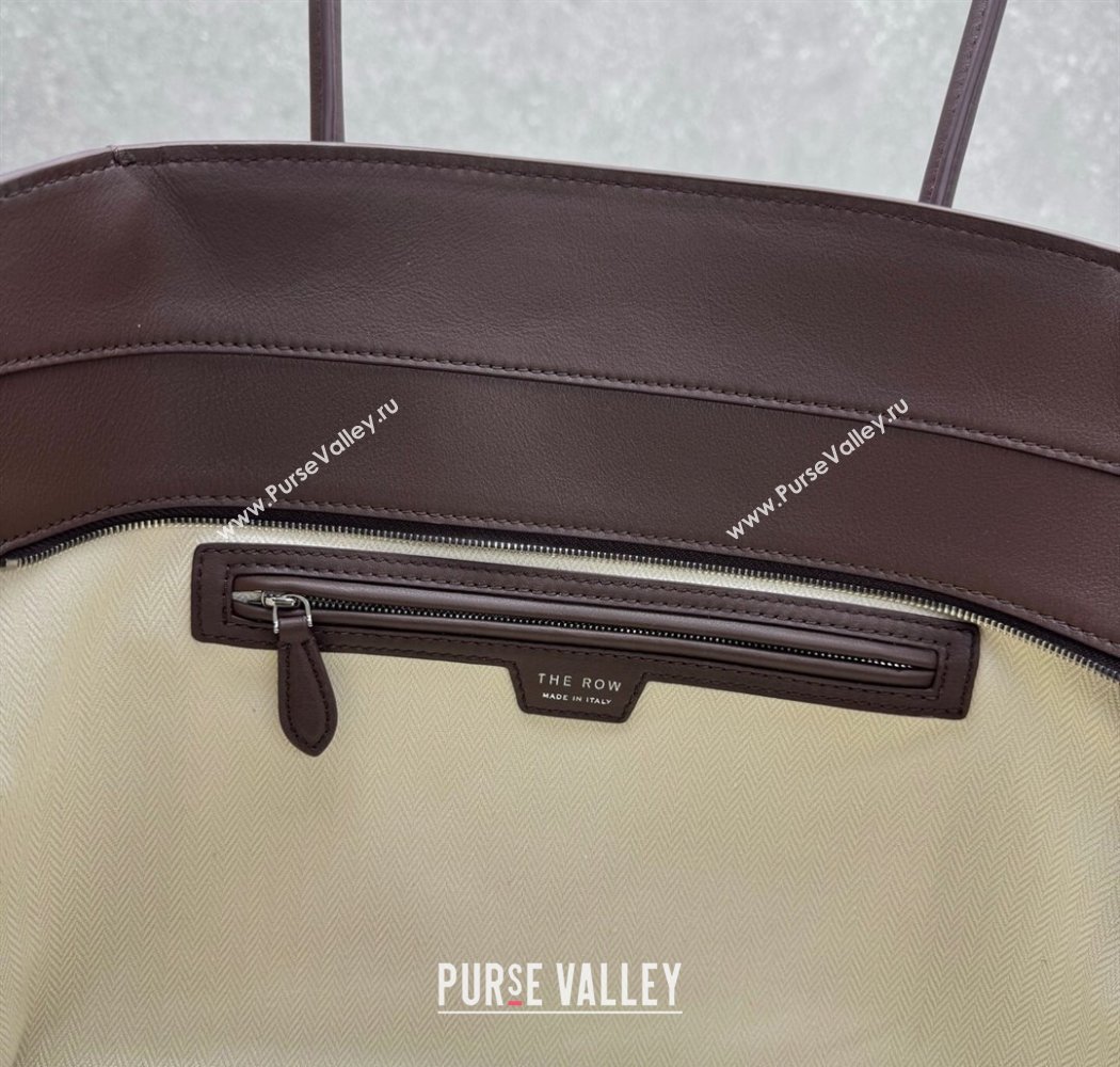 The Row Marlo 14 Bag in Calfskin Leather Coffee Brown 2025 1895 (ningm-250927012)