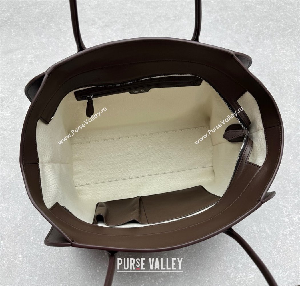 The Row Marlo 14 Bag in Calfskin Leather Coffee Brown 2025 1895 (ningm-250927012)