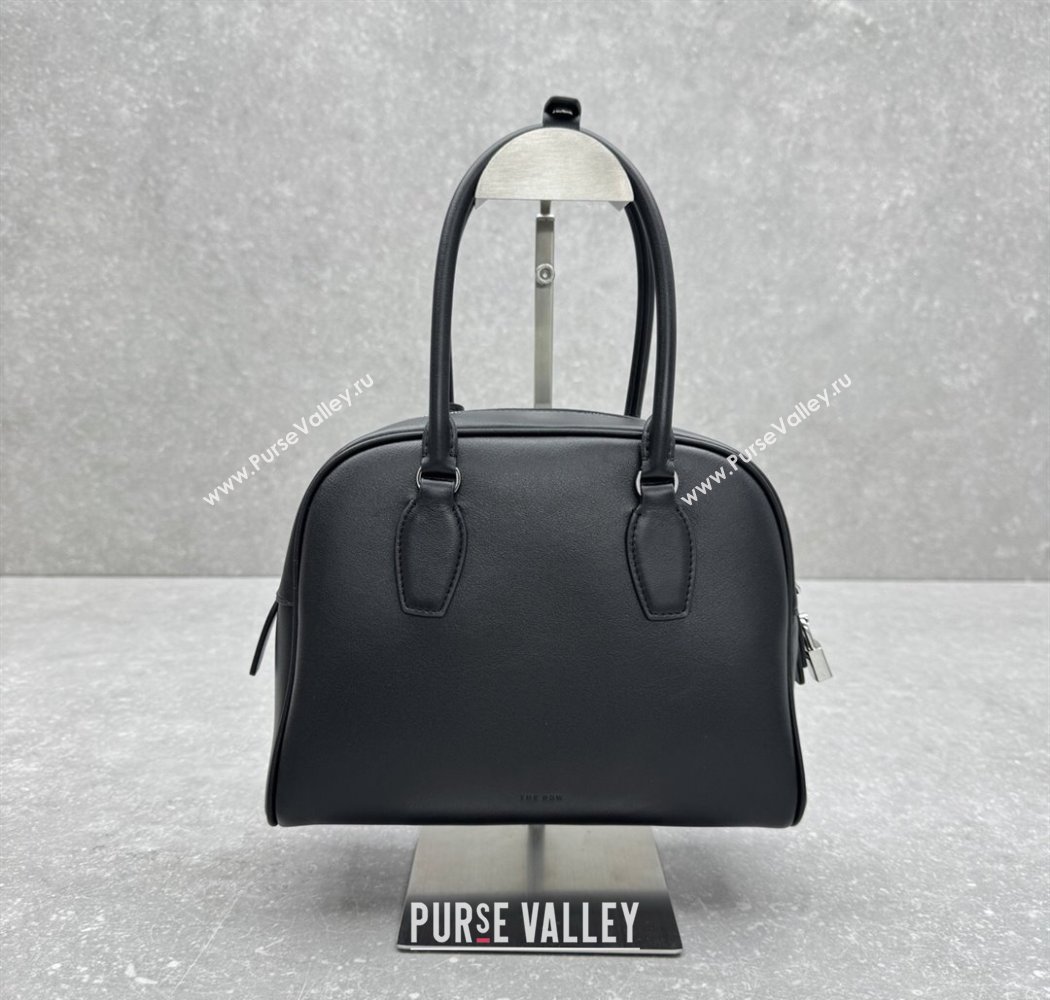 The Row India 10.00 Top Handle Bag in Smooth Leather Black 2025 1740 (ningm-250927015)
