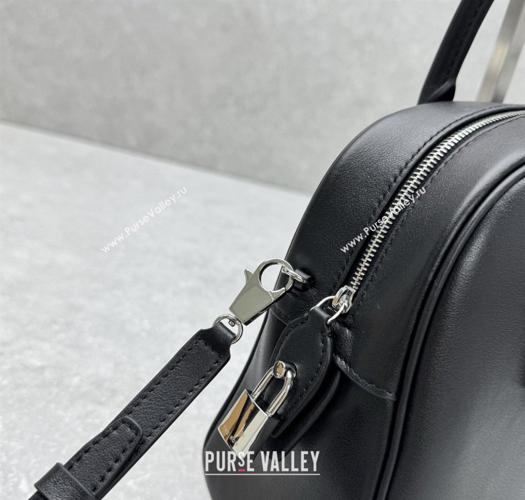 The Row India 10.00 Top Handle Bag in Smooth Leather Black 2025 1740 (ningm-250927015)