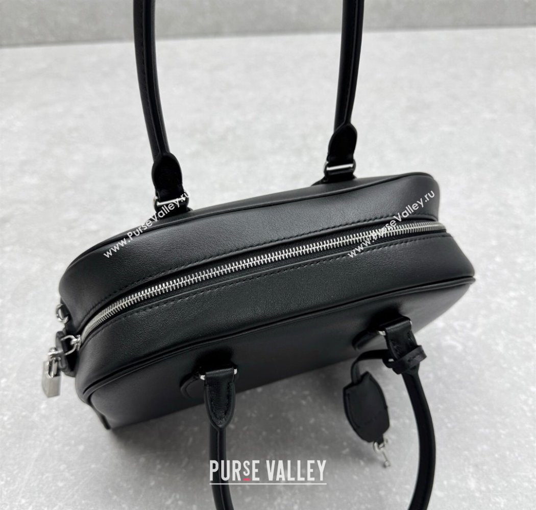 The Row India 10.00 Top Handle Bag in Smooth Leather Black 2025 1740 (ningm-250927015)