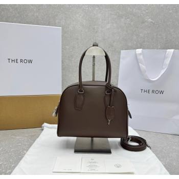 The Row India 10.00 Top Handle Bag in Smooth Leather Coffee Brown 2025 1740 (ningm-250927016)