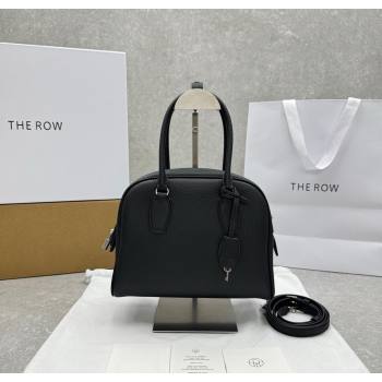 The Row India 10.00 Top Handle Bag in Grained Leather Black 2025 1740 (ningm-250927017)