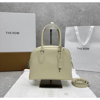 The Row India 10.00 Top Handle Bag in Grained Leather White 2025 1740 (ningm-250927018)