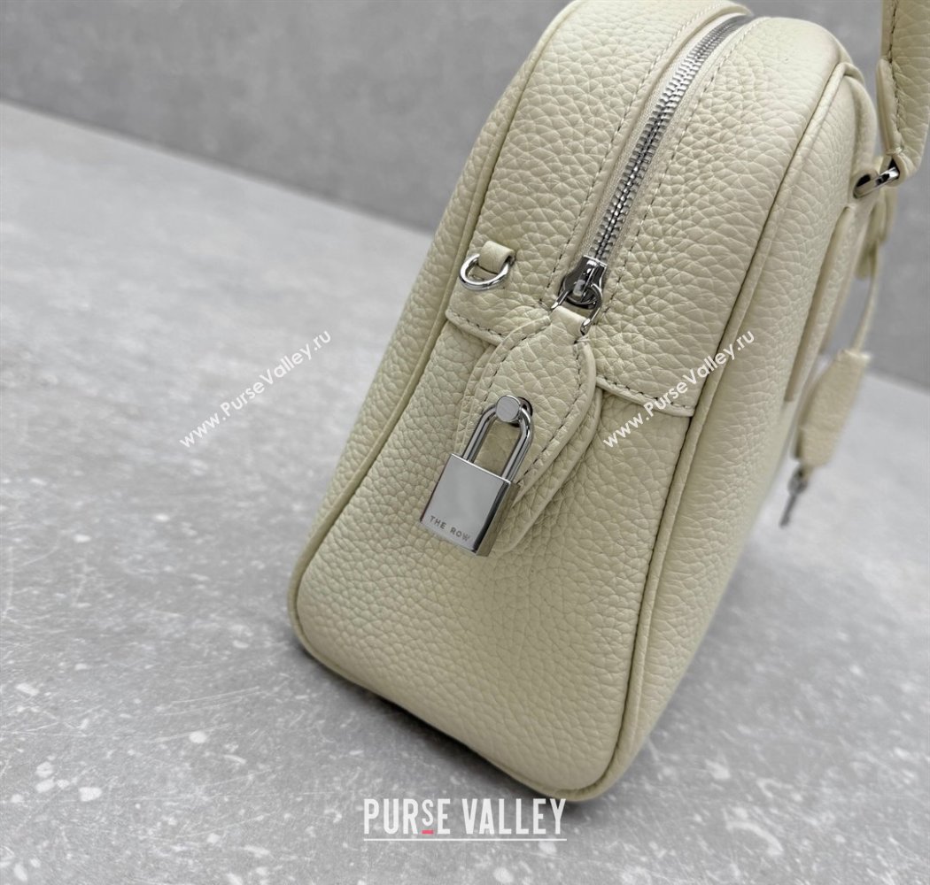 The Row India 10.00 Top Handle Bag in Grained Leather White 2025 1740 (ningm-250927018)