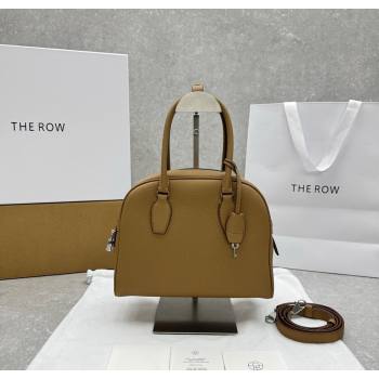 The Row India 10.00 Top Handle Bag in Grained Leather Apricot 2025 1740 (ningm-250927019)