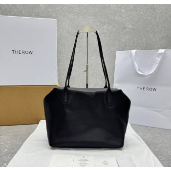 The Row Henri Shoulder Bag in Grained Leather Black 2025 1884 (ningm-250927021)