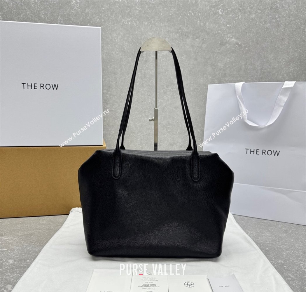 The Row Henri Shoulder Bag in Grained Leather Black 2025 1884 (ningm-250927021)