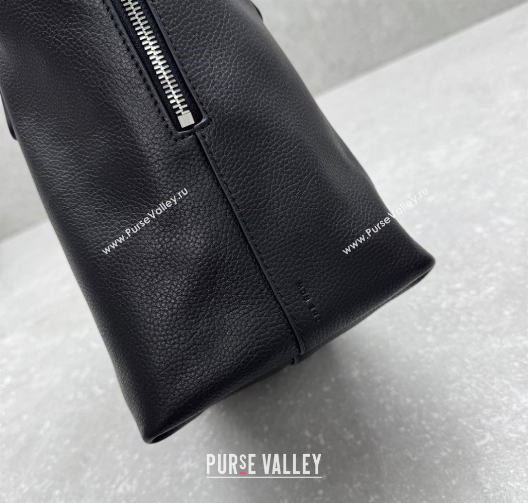 The Row Henri Shoulder Bag in Grained Leather Black 2025 1884 (ningm-250927021)