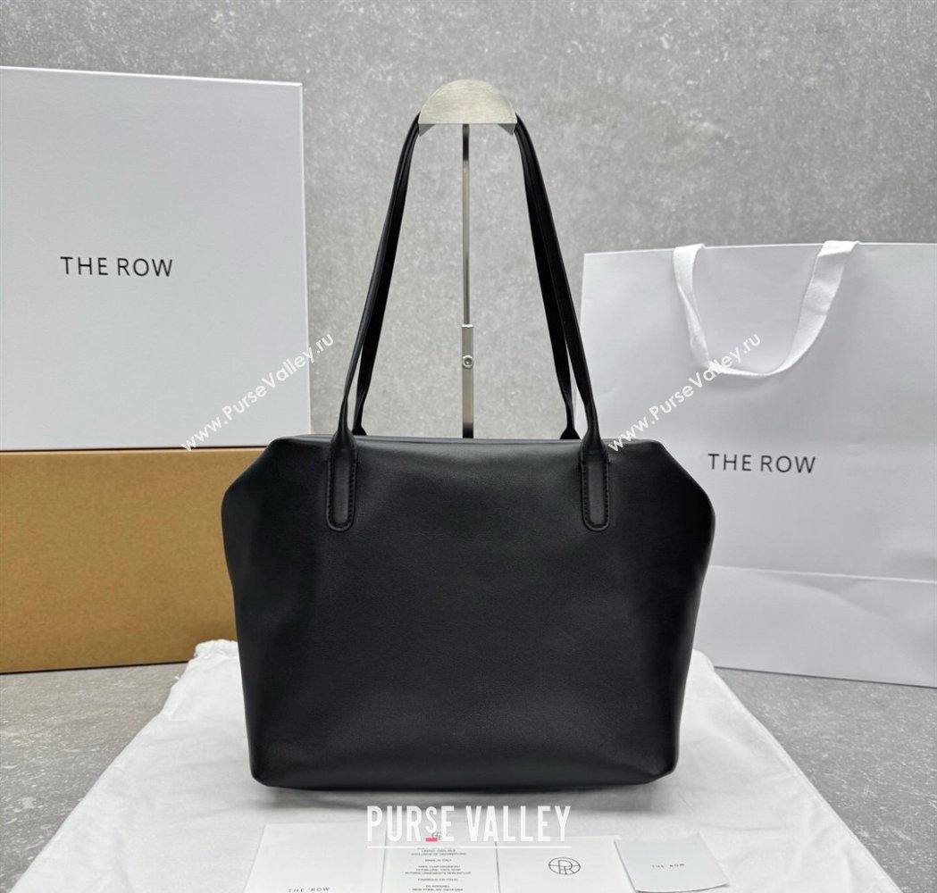The Row Henri Shoulder Bag in Smooth Leather Black 2025 1884 (ningm-250927022)