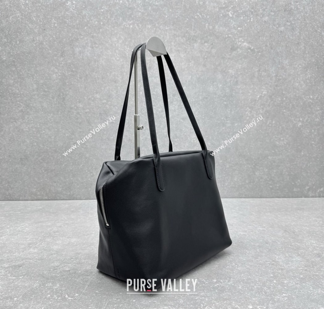 The Row Henri Shoulder Bag in Smooth Leather Black 2025 1884 (ningm-250927022)