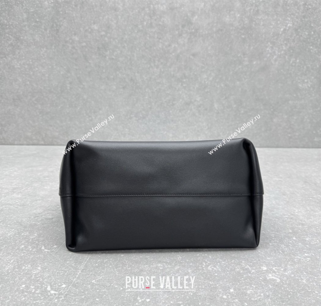 The Row Henri Shoulder Bag in Smooth Leather Black 2025 1884 (ningm-250927022)