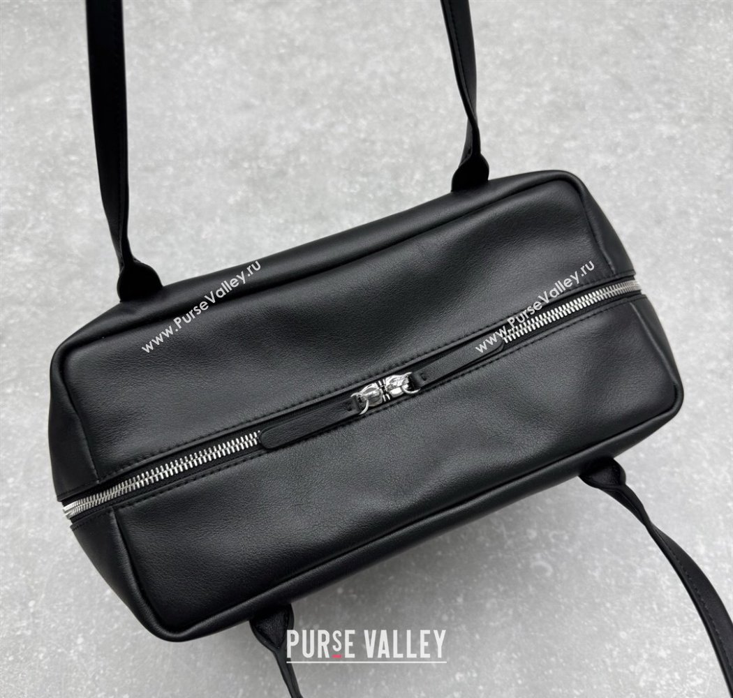 The Row Henri Shoulder Bag in Smooth Leather Black 2025 1884 (ningm-250927022)