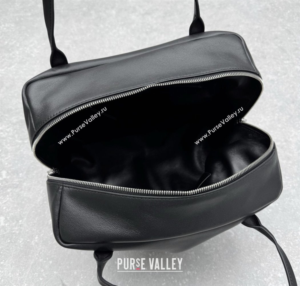 The Row Henri Shoulder Bag in Smooth Leather Black 2025 1884 (ningm-250927022)