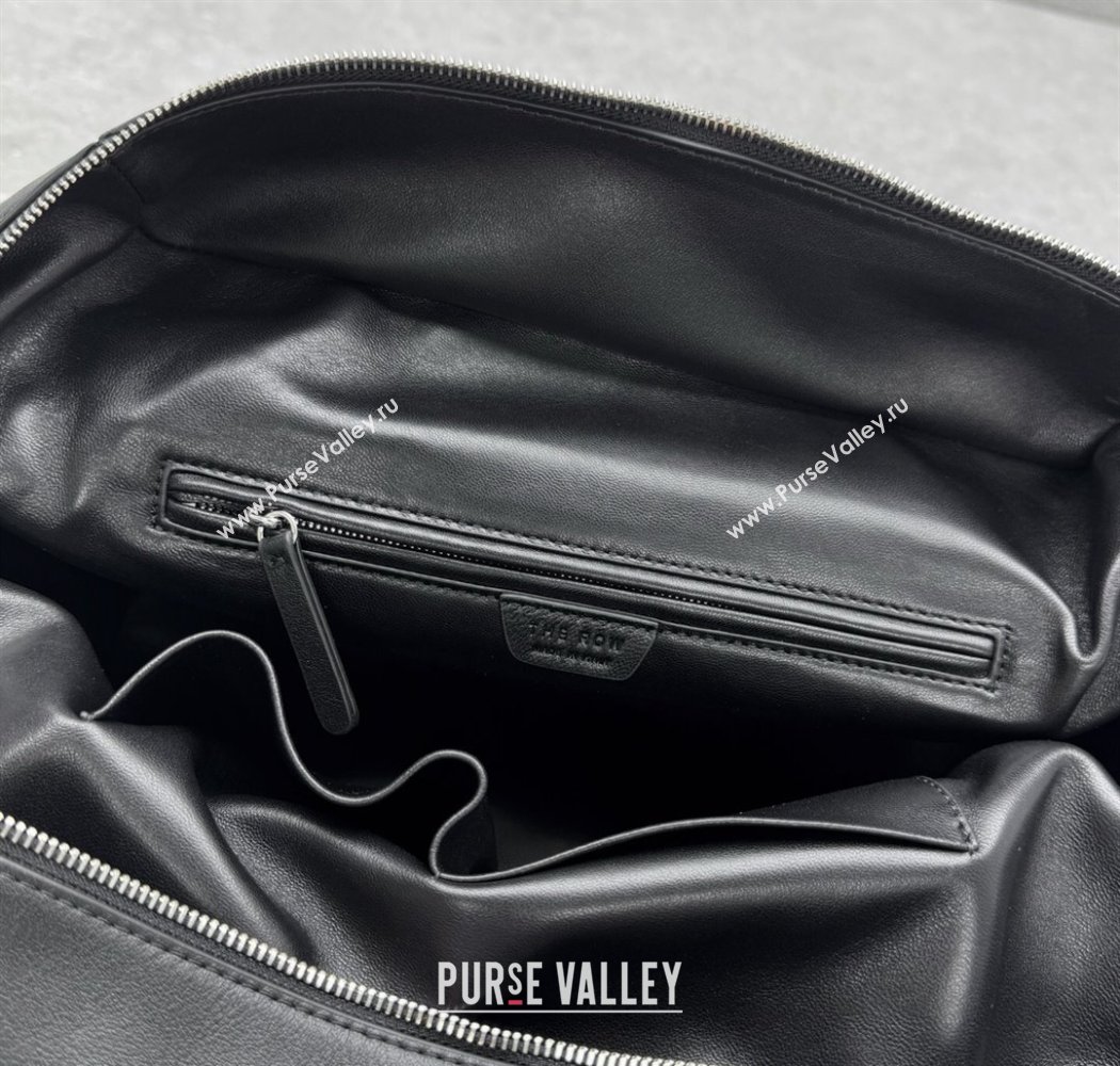 The Row Henri Shoulder Bag in Smooth Leather Black 2025 1884 (ningm-250927022)