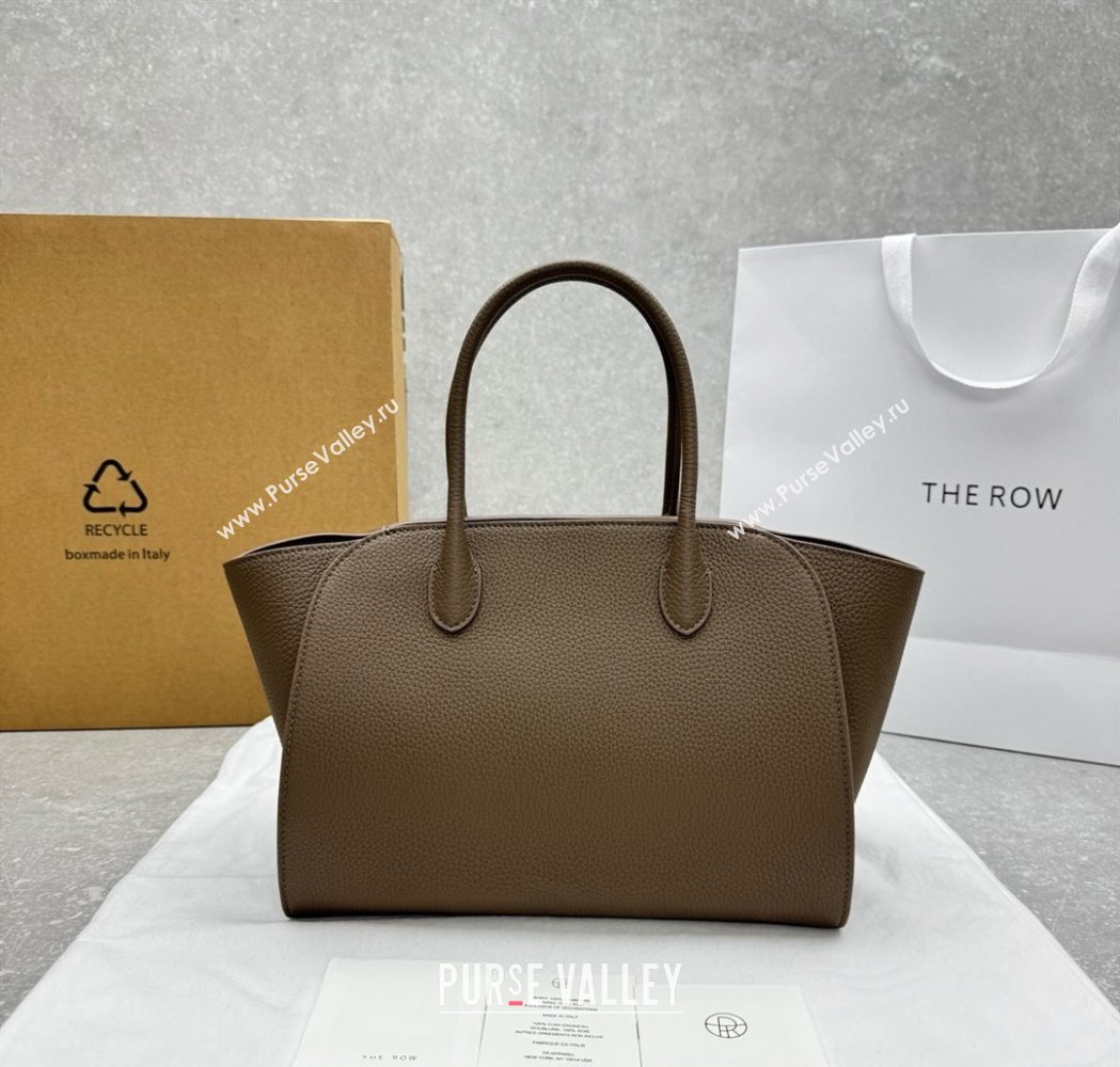 The Row Marlo 12 Bag in Grained Leather Olive Green 2025 1895 (ningm-250927006)