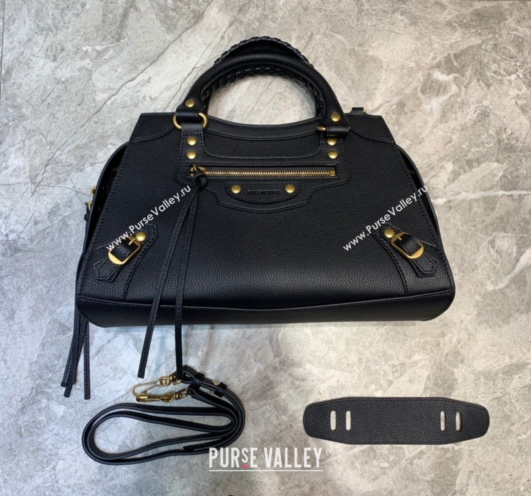 Balenciaga Neo Classic Small Bag in Grained Calfskin Black/Gold 2021 638511 (JM-21120847)