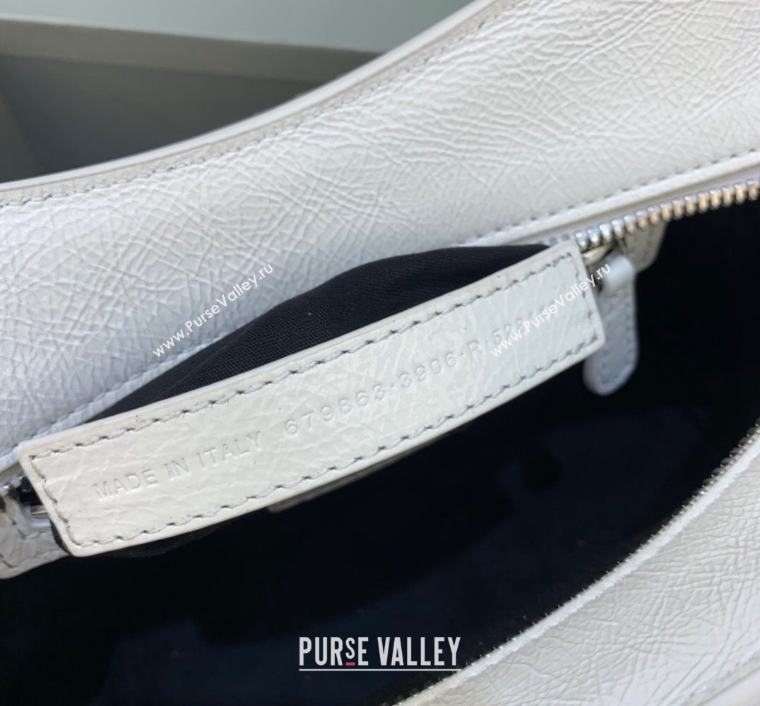 Balenciaga Neo Cagole XS Lambskin Top Handle Bag with Crystal White 2025 638515 (JM-250206003)