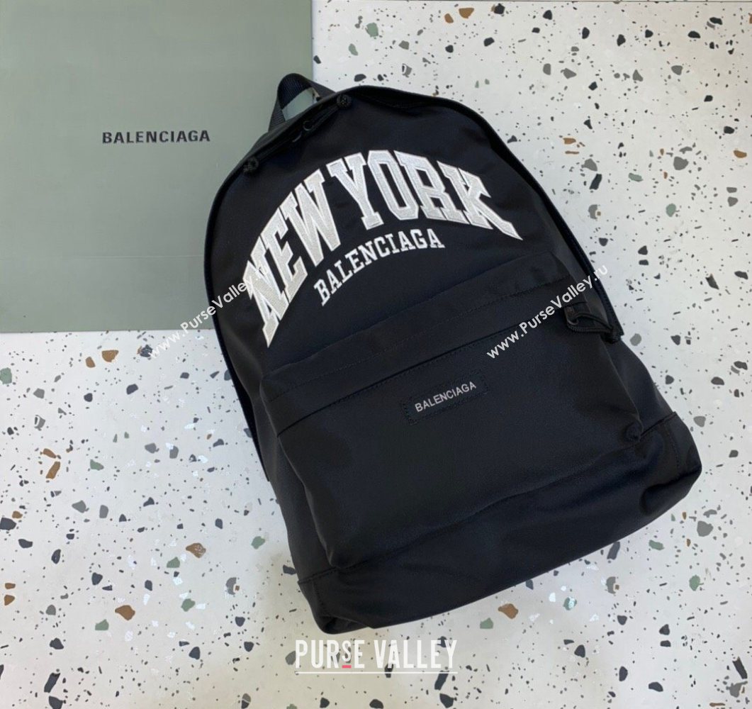 Balenciaga NEW York Fabric Backpack Bag Black/White 2025 (JM-251120147)