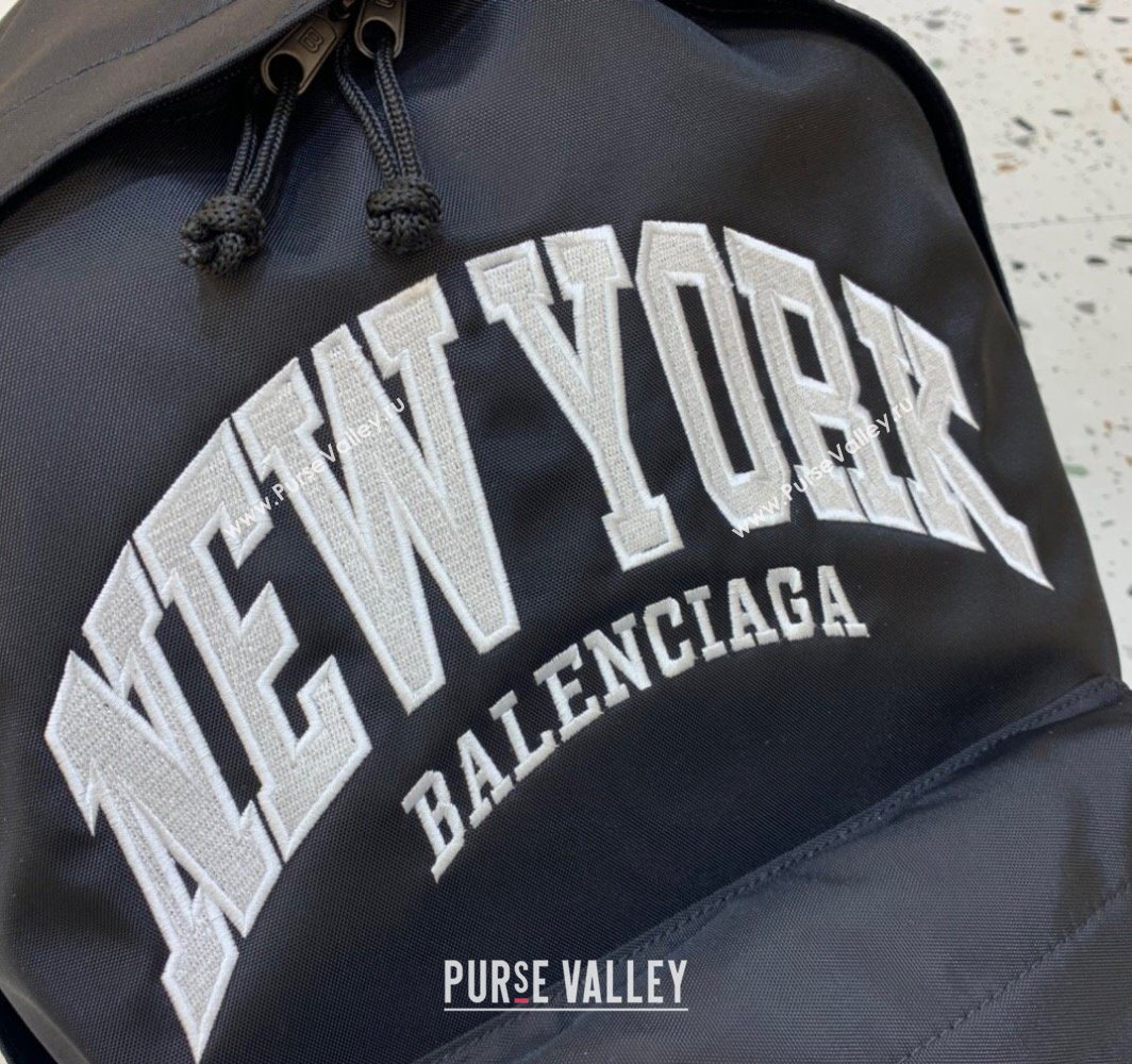 Balenciaga NEW York Fabric Backpack Bag Black/White 2025 (JM-251120147)