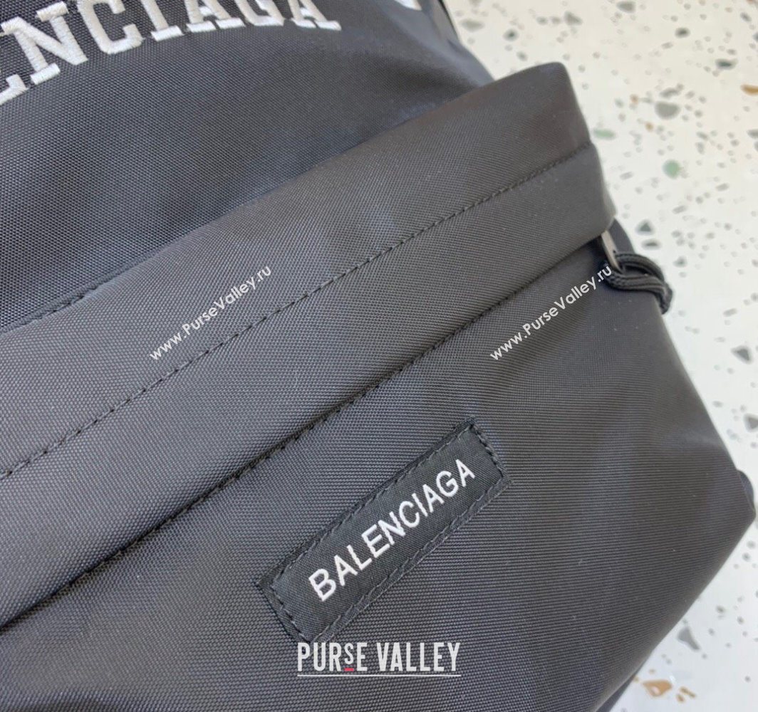 Balenciaga PARIS Fabric Backpack Bag Black/White 2025 (JM-251120148)