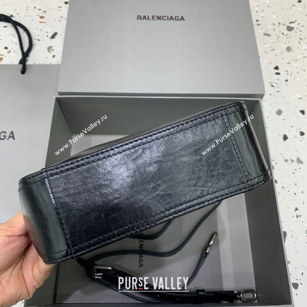 Balenciaga Mini Hobo Bag in Lambskin Black 2025 801928880 (JM-250206008)