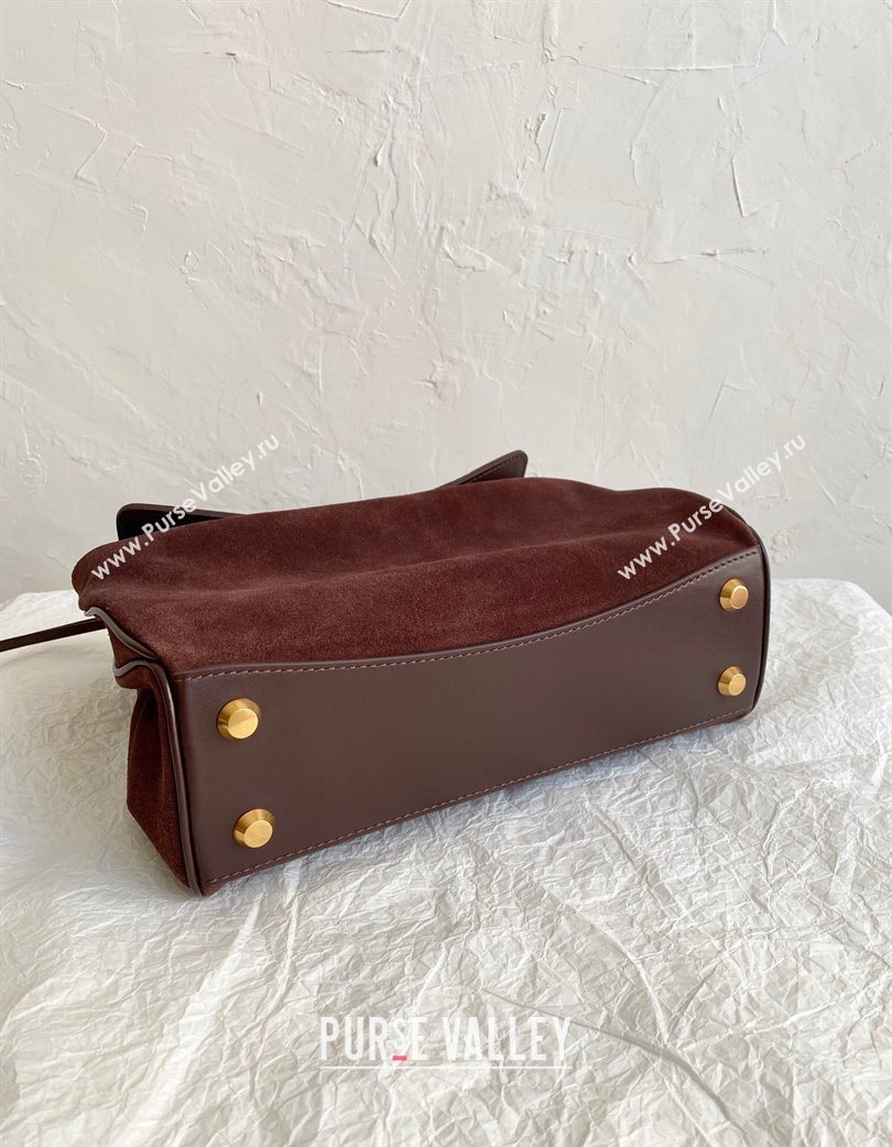 Balenciaga Rodeo Small Handbag in Suede and Leather Brown 2025 78972 (BI-250802067)