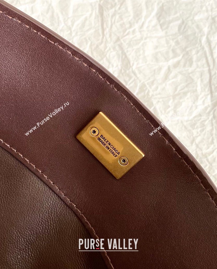 Balenciaga Rodeo Small Handbag in Suede and Leather Brown 2025 78972 (BI-250802067)