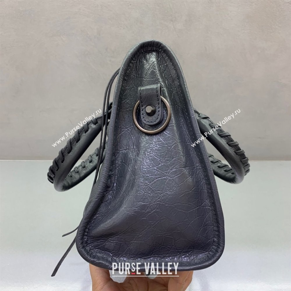 Balenciaga Le City Small Bag in Dark Grey Arena Storico lambskin 2025 0925 (JM-250926121)