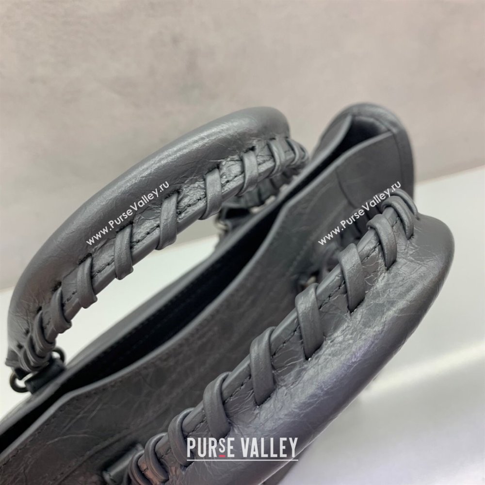 Balenciaga Le City Small Bag in Dark Grey Arena Storico lambskin 2025 0925 (JM-250926121)