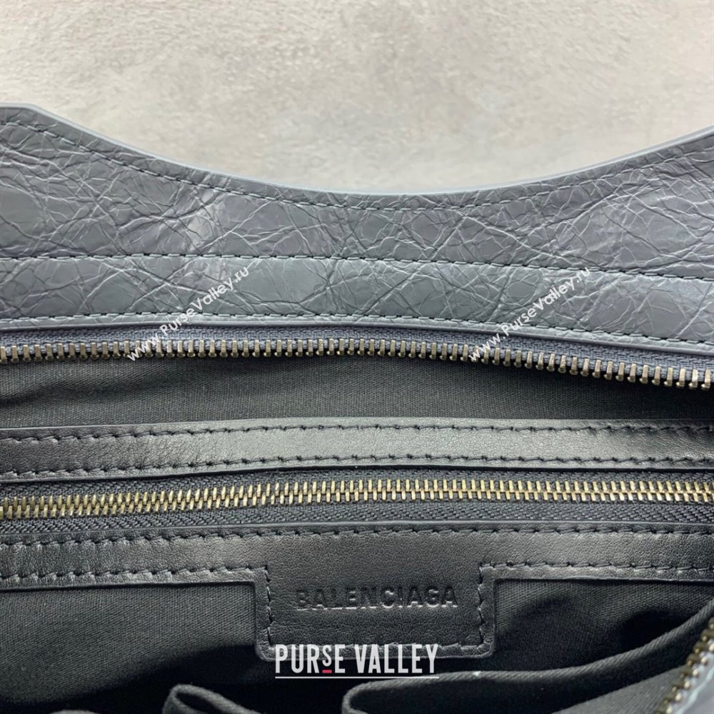 Balenciaga Le City Small Bag in Dark Grey Arena Storico lambskin 2025 0925 (JM-250926121)