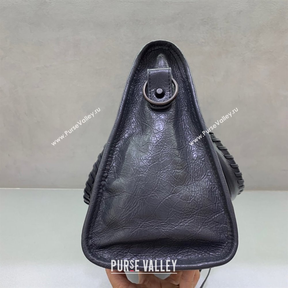 Balenciaga Le City Medium Bag in Dark Grey Arena Storico lambskin 2025 0925 (JM-250926120)