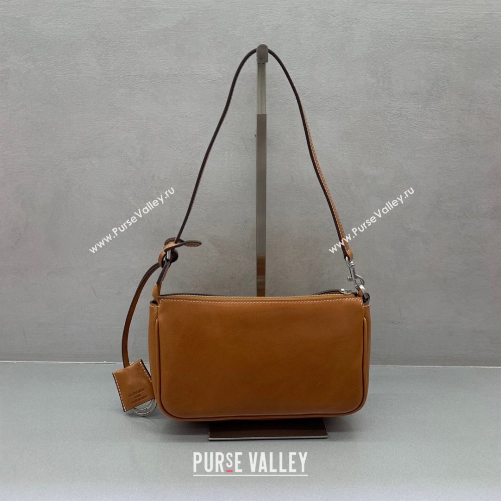 Balenciaga Rodeo Mini Bag in Waxed Leather Brown 2025 0926 (JM-250926133)