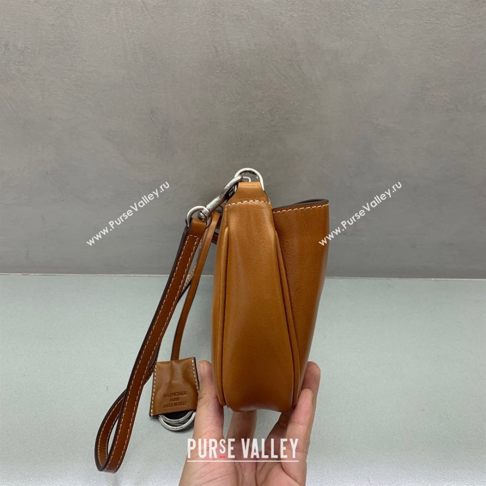 Balenciaga Rodeo Mini Bag in Waxed Leather Brown 2025 0926 (JM-250926133)