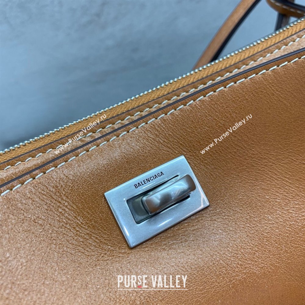 Balenciaga Rodeo Mini Bag in Waxed Leather Brown 2025 0926 (JM-250926133)