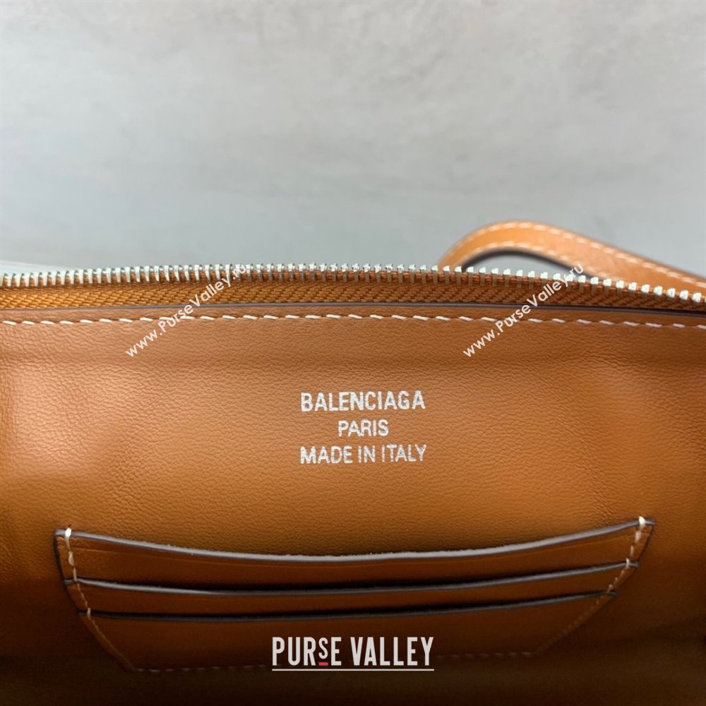 Balenciaga Rodeo Mini Bag in Waxed Leather Brown 2025 0926 (JM-250926133)